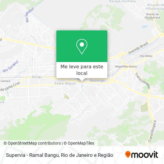 Supervia - Ramal Bangu mapa