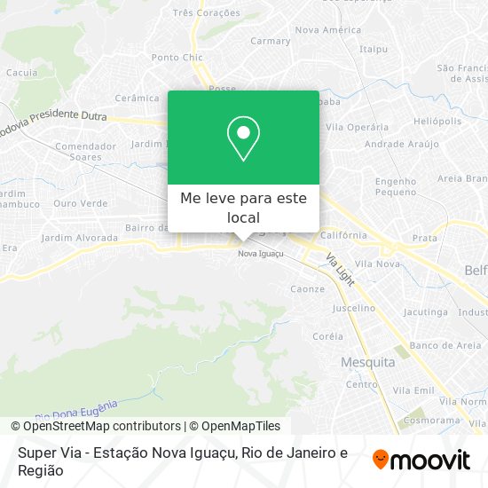 Super Via - Estação Nova Iguaçu mapa