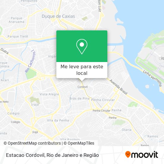 Estacao Cordovil mapa