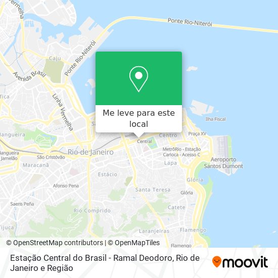Estação Central do Brasil - Ramal Deodoro mapa