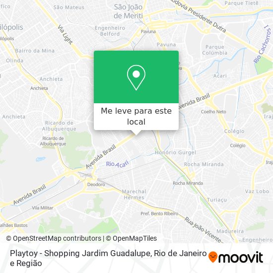 Playtoy - Shopping Jardim Guadalupe mapa