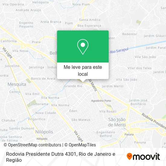 Rodovia Presidente Dutra 4301 mapa
