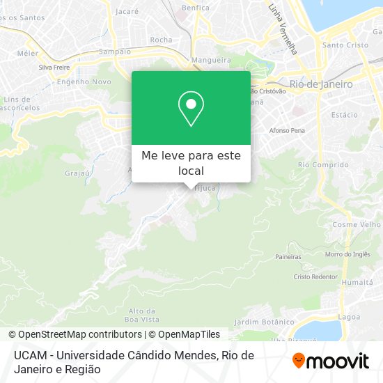 UCAM - Universidade Cândido Mendes mapa