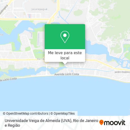 Universidade Veiga de Almeida (UVA) mapa