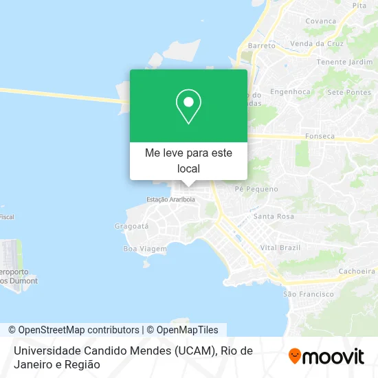 Universidade Candido Mendes (UCAM) mapa