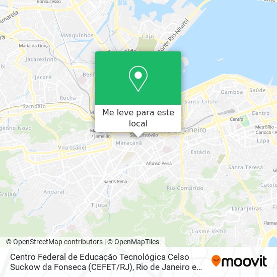 Centro Federal de Educação Tecnológica Celso Suckow da Fonseca (CEFET / RJ) mapa