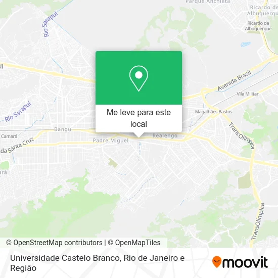 Universidade Castelo Branco mapa