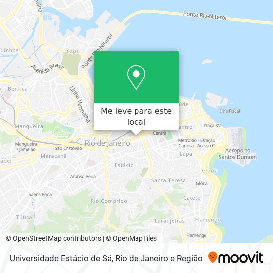 Universidade Estácio de Sá mapa