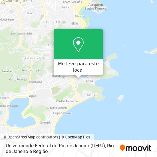 Universidade Federal do Rio de Janeiro (UFRJ) mapa