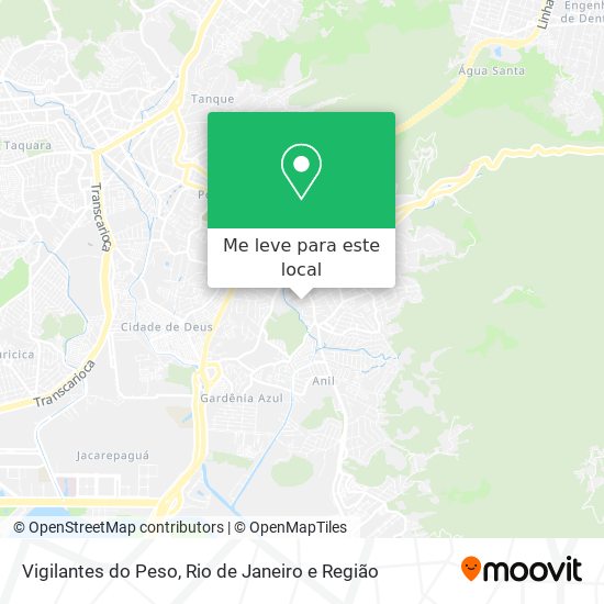 Vigilantes do Peso mapa