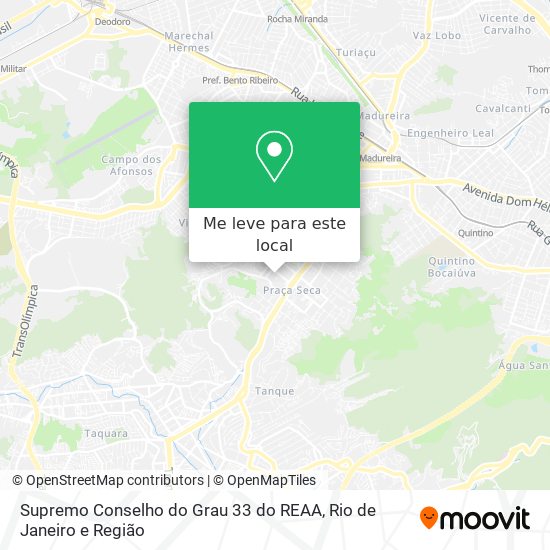 Supremo Conselho do Grau 33 do REAA mapa