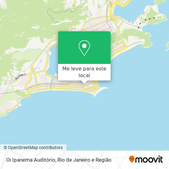 Oi Ipanema Auditório mapa