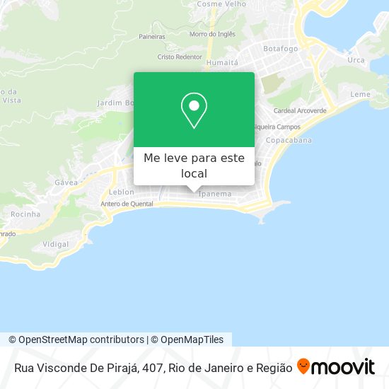 Rua Visconde De Pirajá, 407 mapa