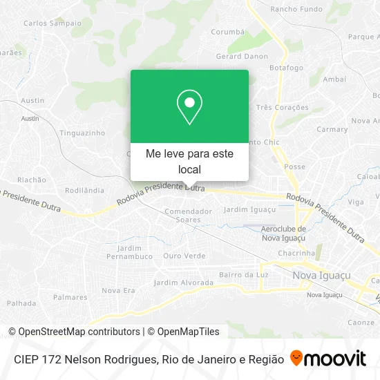 CIEP 172 Nelson Rodrigues mapa