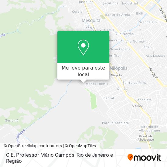 C.E. Professor Mário Campos mapa