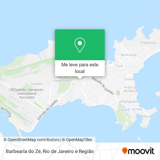 Barbearia do Zé mapa