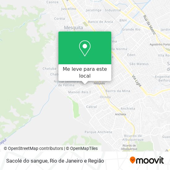 Sacolé do sangue mapa