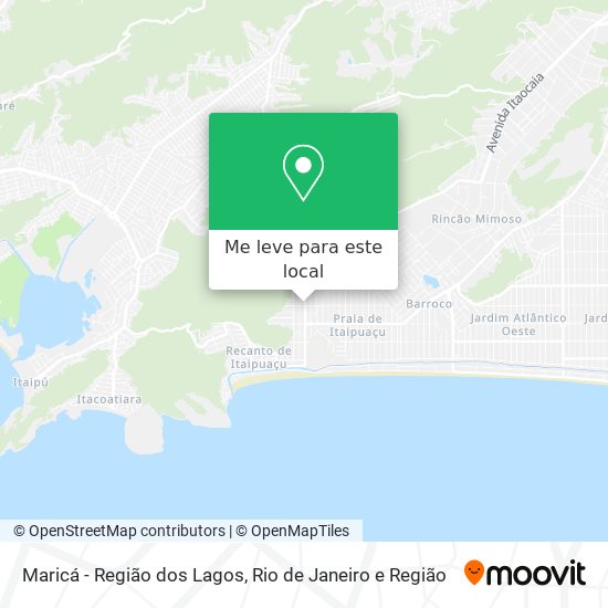Maricá - Região dos Lagos mapa