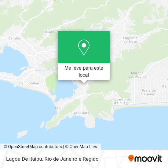 Lagoa De Itaipu mapa