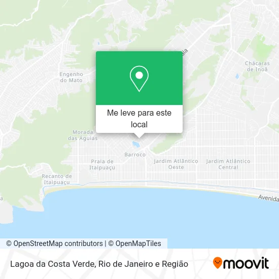 Lagoa da Costa Verde mapa