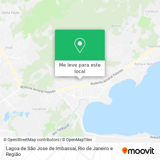 Lagoa de São Jose de Imbassaí mapa