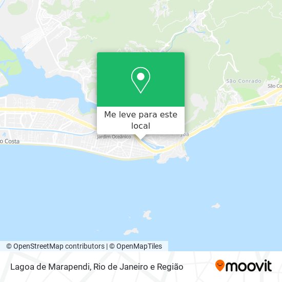 Lagoa de Marapendi mapa