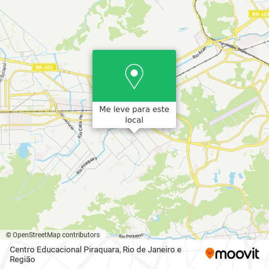 Centro Educacional Piraquara mapa