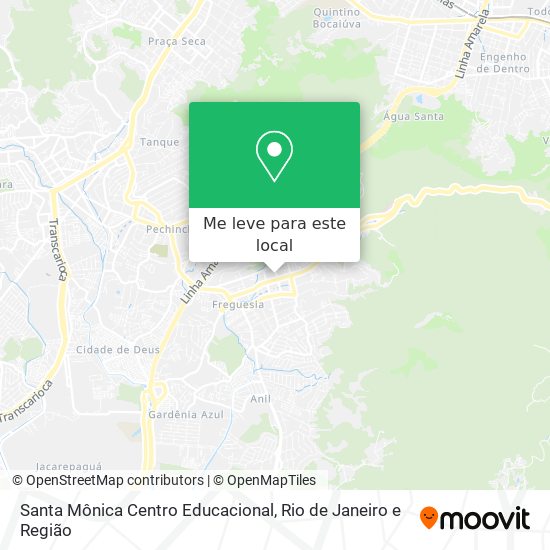 Santa Mônica Centro Educacional mapa