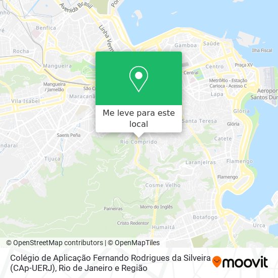 Colégio de Aplicação Fernando Rodrigues da Silveira (CAp-UERJ) mapa