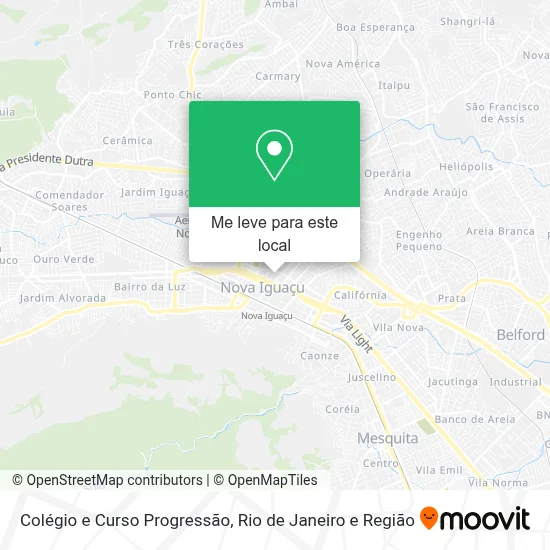 Colégio e Curso Progressão mapa