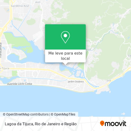 Lagoa da Tijuca mapa