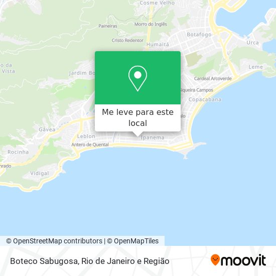 Boteco Sabugosa mapa