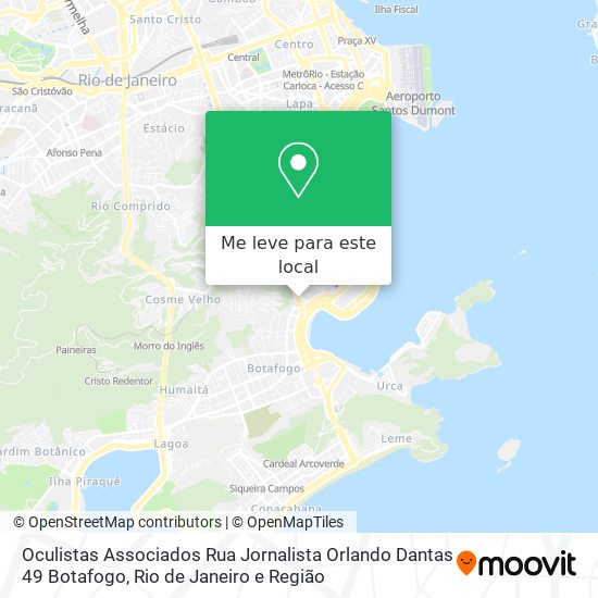 Oculistas Associados Rua Jornalista  Orlando Dantas 49 Botafogo mapa