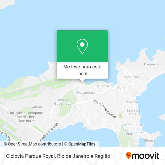 Ciclovia Parque Royal mapa