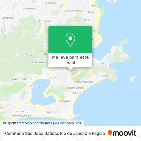 Cemitério São João Batista mapa
