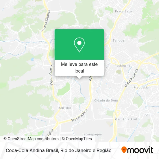 Coca-Cola Andina Brasil mapa