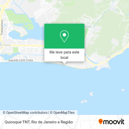 Quiosque TNT mapa