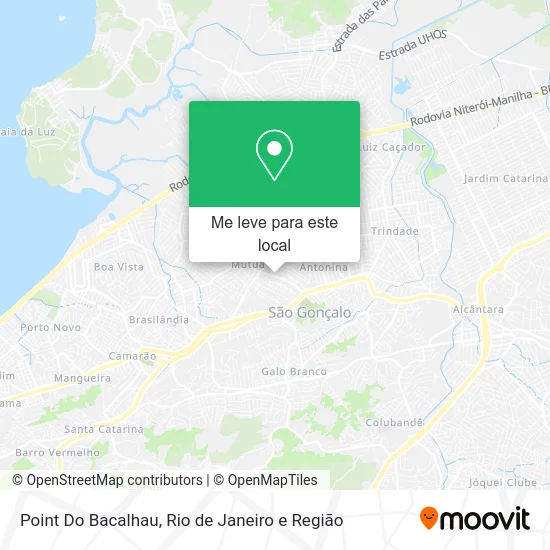 Point Do Bacalhau mapa