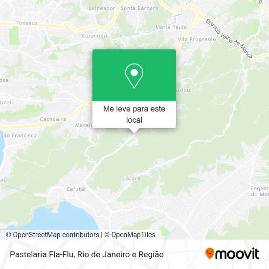 Pastelaria Fla-Flu mapa