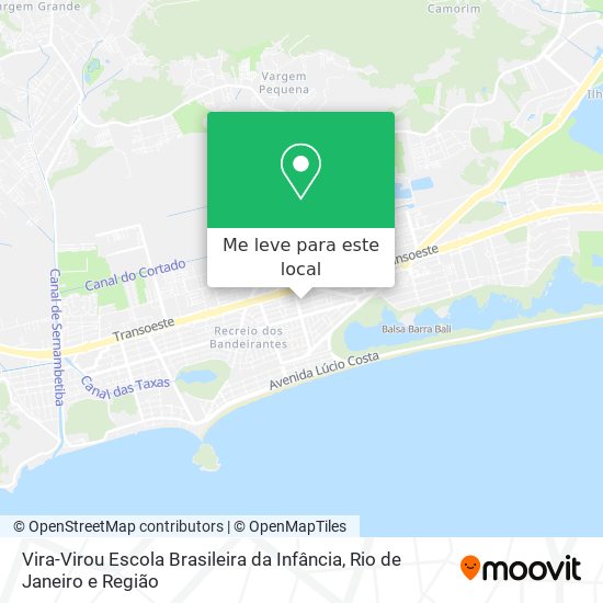 Vira-Virou Escola Brasileira da Infância mapa
