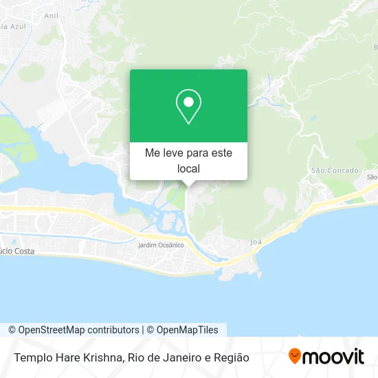 Templo Hare Krishna mapa