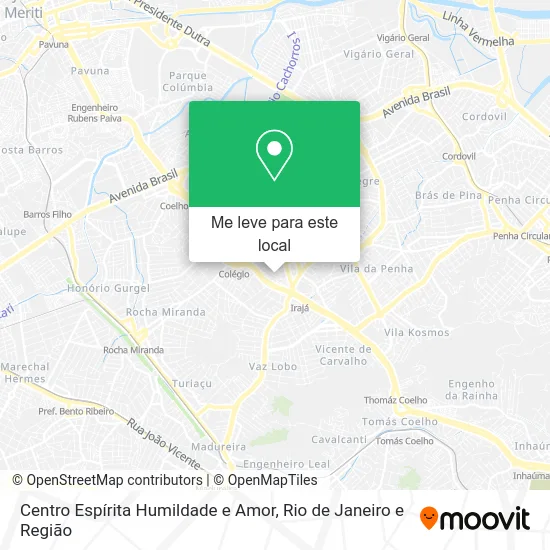 Centro Espírita Humildade e Amor mapa