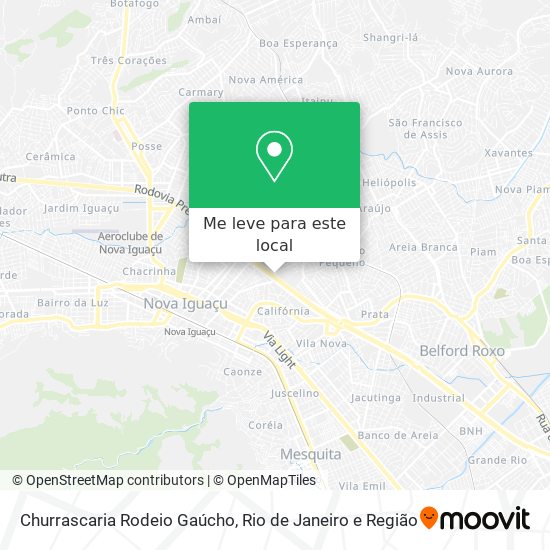 Churrascaria Rodeio Gaúcho mapa