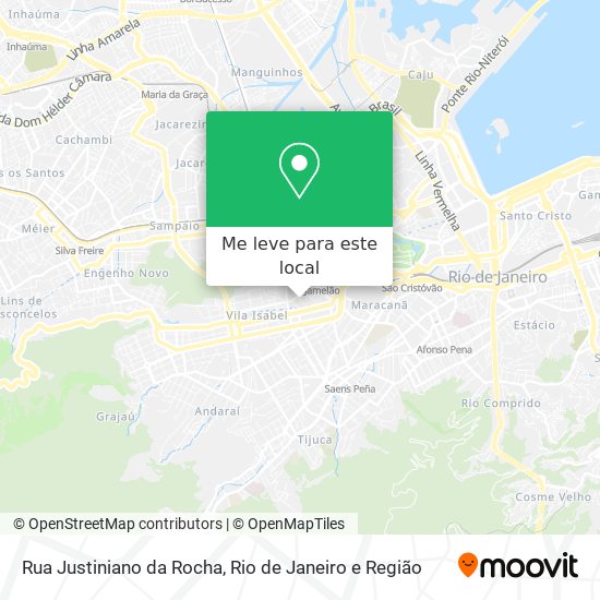 Rua Justiniano da Rocha mapa