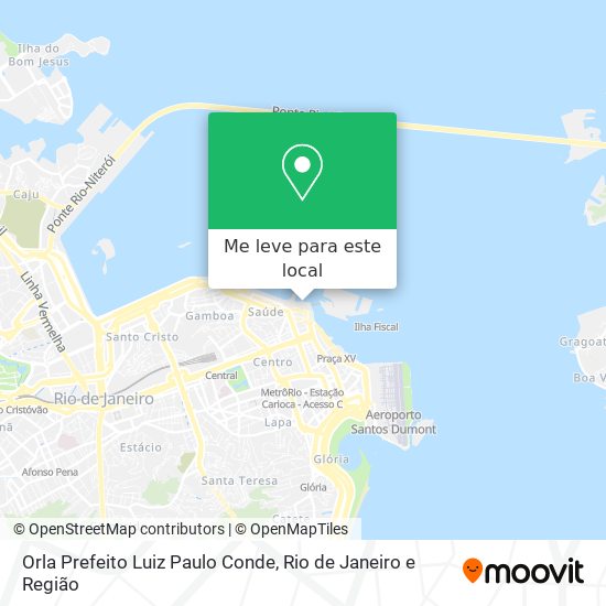 Orla Prefeito Luiz Paulo Conde mapa