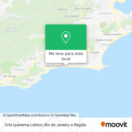 Orla Ipanema-Leblon mapa