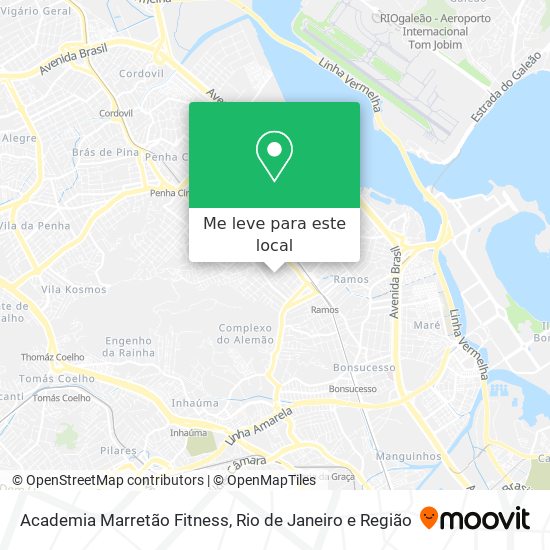 Academia Marretão Fitness mapa