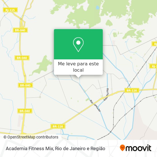 Academia Fitness Mix mapa