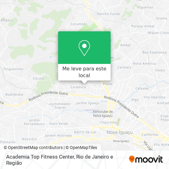 Academia Top Fitness Center mapa