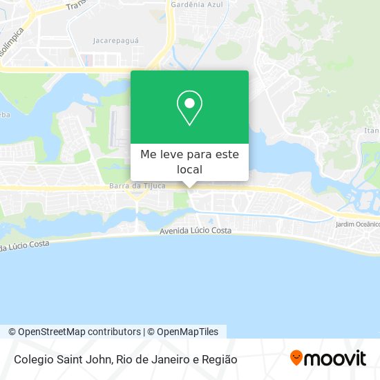 Colegio Saint John mapa